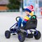 Costway Kids Pedal Go Kart 4 Wheel Ride On Toys w/ Adjustable Seat & Handbrake